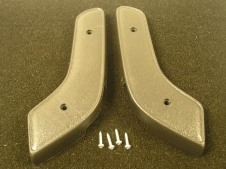 Seat Hinge/Frame Covers, Pair. Bench Seat Hinge/Frame covers BLACK