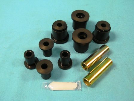 Leaf Spring Bushing Kit (Front & Rear Bushings) 1-1/2” eye bushing with a 5/8" bolt with full set of rear shackles bushings.  Not for 426 or 440 vehicles.