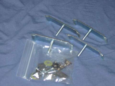 Rear spoiler mounting kit - AAR & T/A models.  Kit includes the special brackets, nuts, screws and clips -- 20 pieces total -- necessary to mount these "duck tail" style rear spoilers.  These are exact reproductions of the originals.  Included in #FA-FP150 and #FA-FP151 kit above, but offered separately 
here.