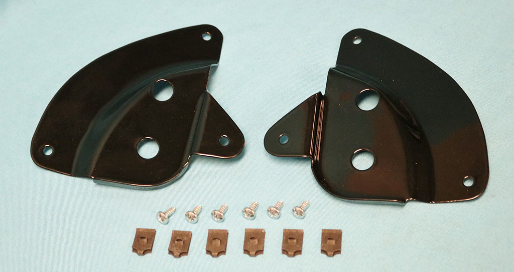 Spoiler Brackets  - Wing spoiler reinforcement brackets (pair)- reprodutions for "Plymouth" B-Body only.
