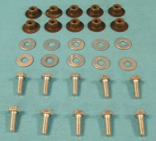 Front spoiler mounting fasteners