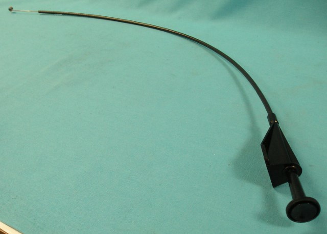Passenger Side Vent Cable. Round handle with edge knurling.