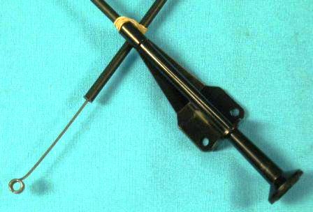 Driver Side Vent Cable. Round handle with edge knurling.