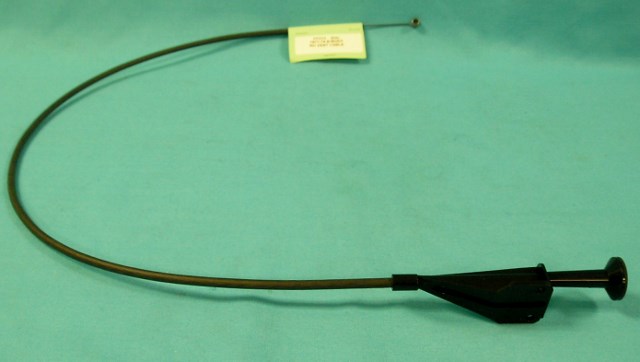 Passenger Side Vent Cable. Round handle with edge knurling.