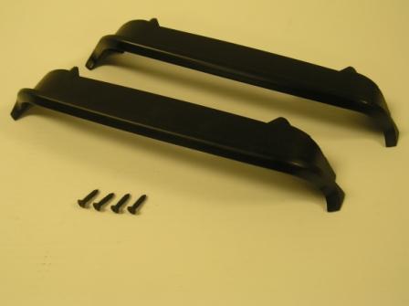Twin Hood Scoop Black Trim Bezels (used for cars with the black-out hood treatment and with twin scoops) Pair