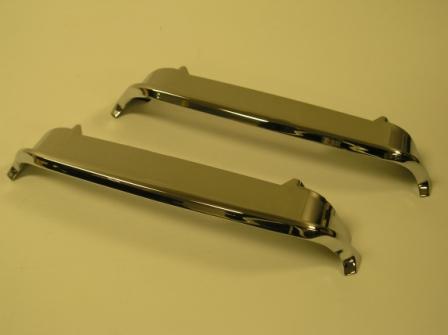Twin Hood Scoop Chrome Trim Bezels, Pair (Discount Exempt)