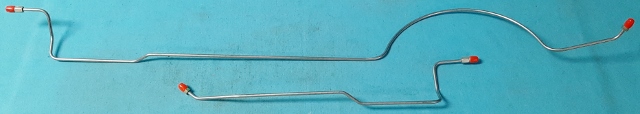 1970-73 E-Body 8 3/4" or Dana Rear axle, 2 line set, stainless steel