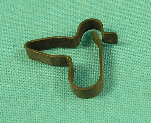 This black steel clip is manufactured using the original Chrysler tooling and will fit 1960-and-later Chrysler tooling and will fit 1960-and-later Chrysler vehicles.  Secures lines to frame:  this is a push-in style clip. 
3/16" Line