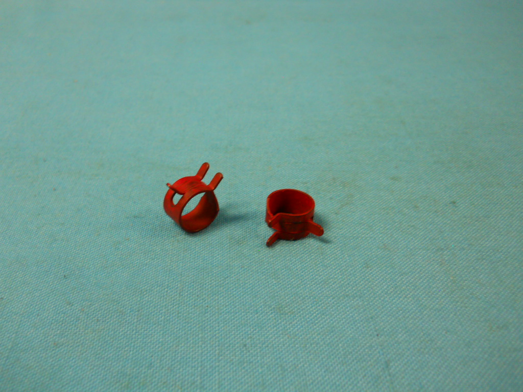 Fuel Line Clamp - 1/4" -   Dull red color (each)