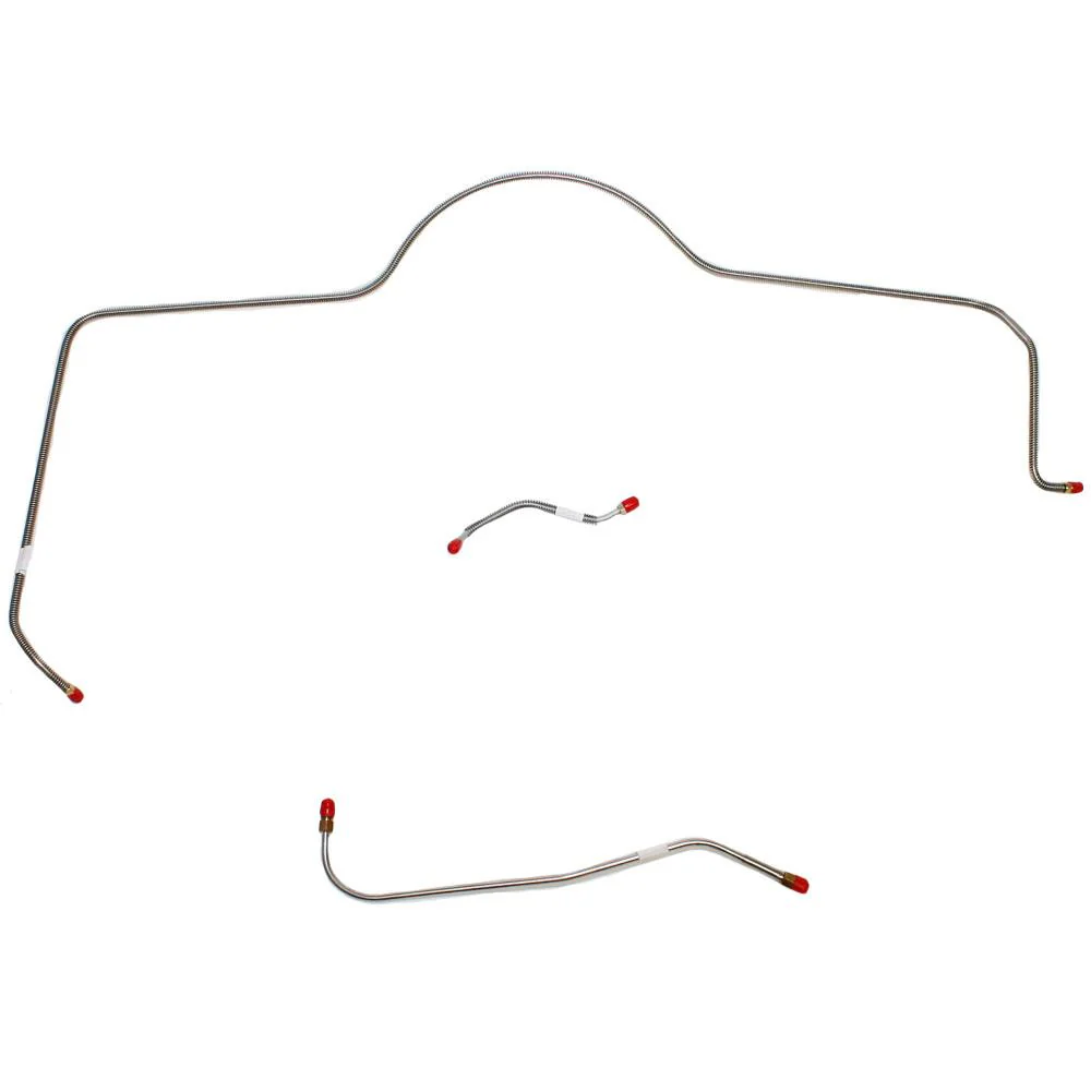Front Brake Line kit - Standard Brakes, 3 line set, original material