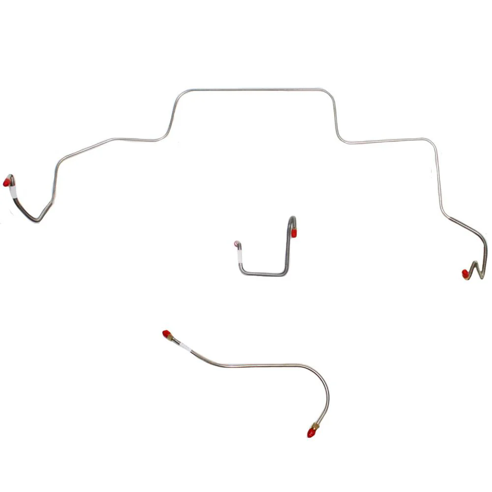 Front Brake Line Kit - Power Brakes, Type 1 right front line, 3 line set, original material