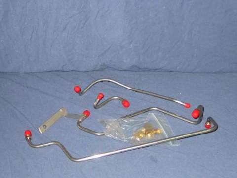 Fuel Pump to Carb line - 426 Hemi, 4 lines, bracket, tee and fittings