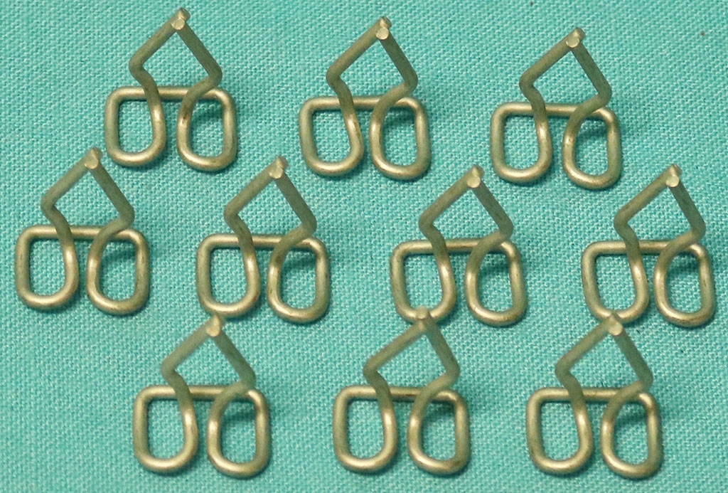 Hood seal clips- Radiator support to hood seals -  for use with all 1967-72 A-body models.  Set of 10. Reproductions