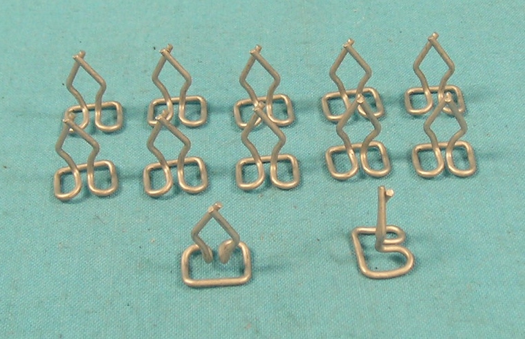 Hood seal clips for use with 1966-67 B-body models hood seal (Part #GZ-667CRS).  Set of 12.  Reproductions