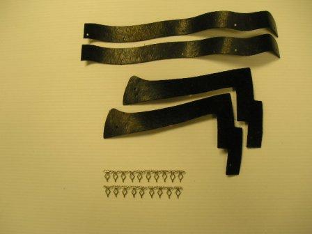 Fender Shield Gaskets - Dodge B-Body (pair) - behind the headlight area.