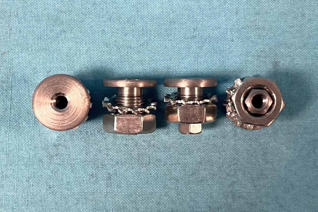 Adjustment Bolts Spoiler nut-goes against underside of trunk lid - (set of 4) - Reproductions