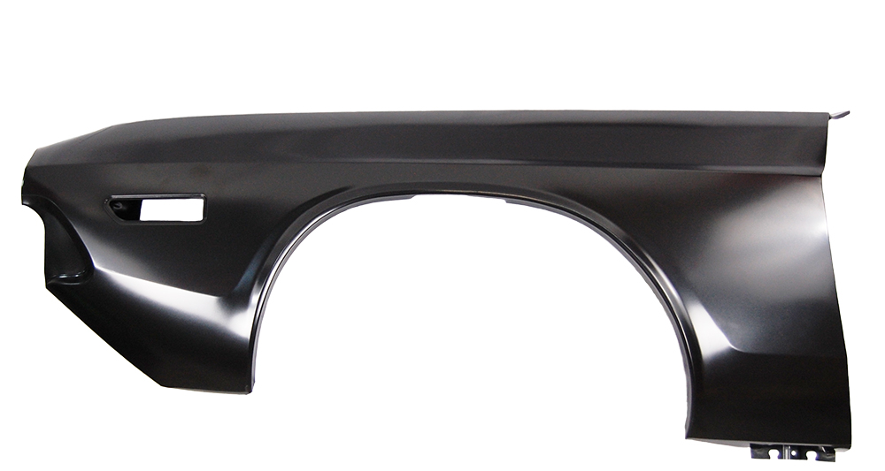 Challenger Drivers side Front Fender, TRUCK FREIGHT REQUIRED.  Technically correct only for the 1970 - these are the same fender for 1971 except for an extra not in the corner of the fender for 1970 that was not their for 1971 so removal of that notch is needed to make them work for the 1971 year. Discount exempt