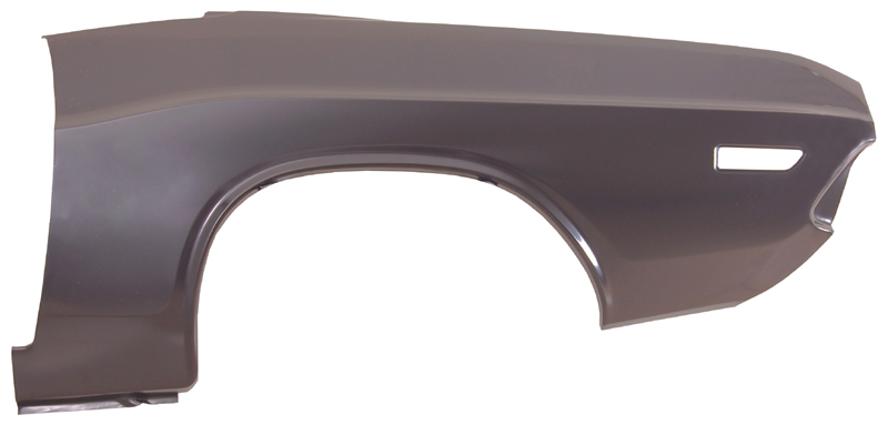 Drivers side quarter panel skin - Measures 32" tall by 67" long - Die Formed. Due to the size of this product, they are shipped by truck.