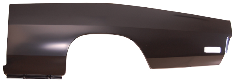 Drivers side quarter panel - Measures 33" tall by 88" long. Due to the size of this product, they are shipped by truck.