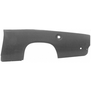 Drivers side Quarter panel skin - These skins run from the bottom edge of the quarter panel to the topside of the car. They extend from the tail panel to the door jamb (like the factory units) and turn in about 1" into the jamb. These skins also include the small tabs to which the rear valance attaches, and 1968-69 model skins have cutouts for the side marker lights. Fits all fastback, coupe, and convertible models.  We have found the average shipping cost via Yellow Freight is aprox. $125 per panel. Of course this is based on zip code location and if any Fuel Surcharges are in effect from the shipping company's at the time...