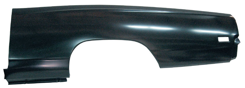 Drivers Side Quarter Panel Skin (2dr) - Measures 29" tall by 88" long. Due to the size of this product, they are shipped by truck.