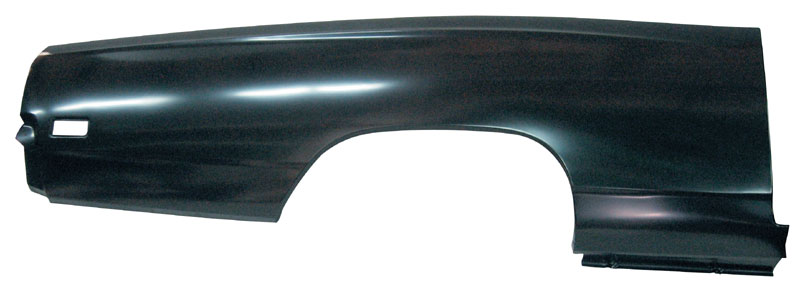 Passenger Side Quarter Panel Skin (2dr) - Measures 29" tall by 88" long. Due to the size of this product, they are shipped by truck.
