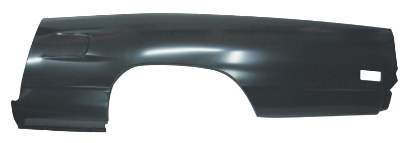Drivers Side Quarter Panel Skin (2dr), Measures 29" tall by 88" long Due to the size of this product, they are shipped by truck.