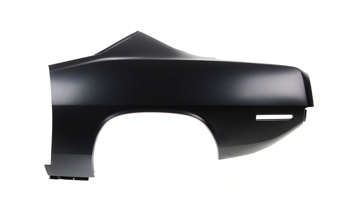 Drivers side OEM FULL Quarter Panel (Coupe Only).  Measures 32" tall by 65" long Due to the size of this product, they are shipped by truck.