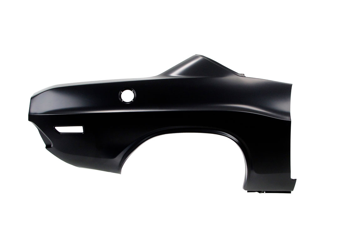 Passenger side OEM FULL Quarter Panel, Measures 32" tall by 67" long. Due to the size of this product, they are shipped by truck.