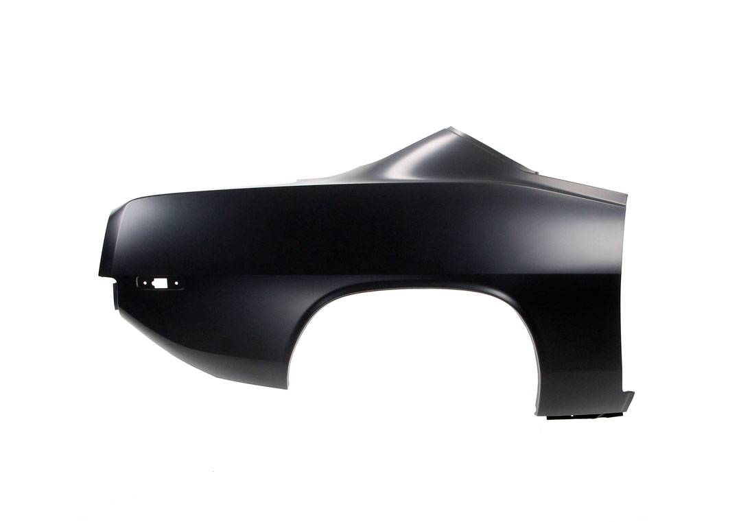 Passenger side OEM FULL Quarter Panel. Measures 32" tall by 67" long. Due to the size of this product, they are shipped by truck.