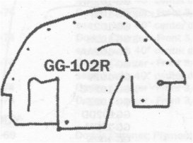 left apron over A-arm <b>will work for 1966-68 C-body cars also</b> - Superceeded part - see #RM-PF003