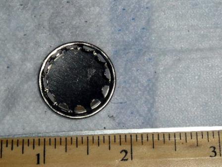 Nickel plated plug for 3/4 hole