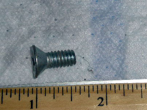 1/4 20x5/8 - anti rattle unit to door frame - flathead phillips machine screw