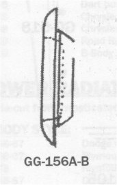 Rubber body plug for 1-7/8" hole - Found in front on top inner fender for 1963-66 A-body. (each)..