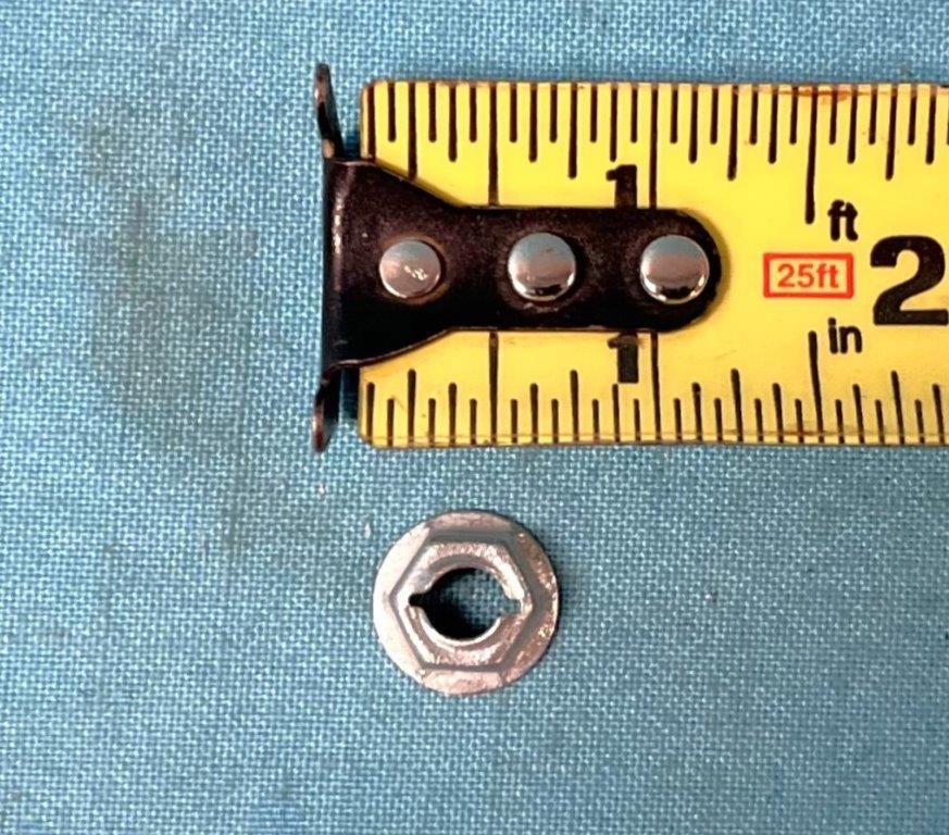 Tubular cutting nut for stud size 1/4"