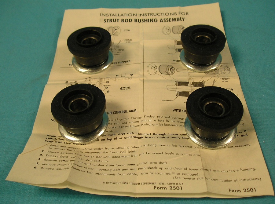 Heavy-Duty Strut Rod Bushing Kit - Both sides included - 4 bushings in all (Urethane - not rubber versions) - Aftermarket