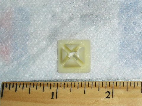 License plate plastic nut insert (Use with #GG-383)
