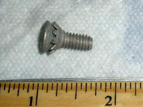 Temp Out of production

Attach door latch. Phillips oval head screw w/lock washer 12-24 x 1/2"