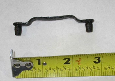 Wire loom straps in black - black rubber strap (each).