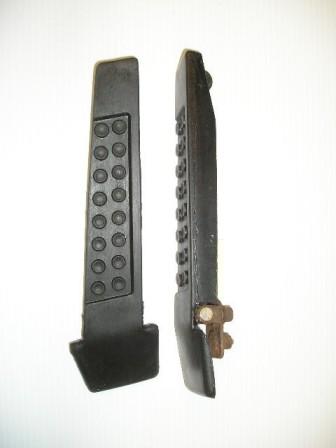 Gas Pedal - Slant-Six Version.  (Core must be provided) Please make sure you are sending in a slant-six version that has the round ring on the backside at the top of the pedal please...we can not ship out until YOUR CORE is restored.  This is NOT a core exchange - we use your core to restore...We USE YOUR CORE to mold new rubber around and because of this - it can take a month before we can return it.