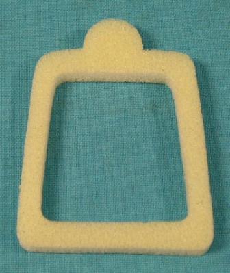 Rear T/L Housing-To-Body Gasket, Plymouth Valiant/Barracuda Bottom Lens (Grey Material)