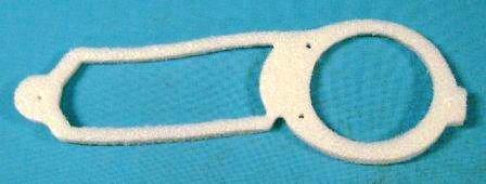 Rear T/L Housing-To-Body Gaskets Plymouth Valiant/Barracuda These are the white foam gaskets that underlay to the black rubber main housing gasket. (each)