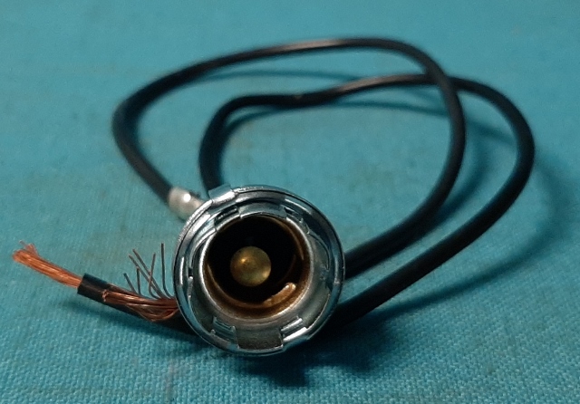 Single contact socket, rubber covered for lamps 52, 55, 57, 1895