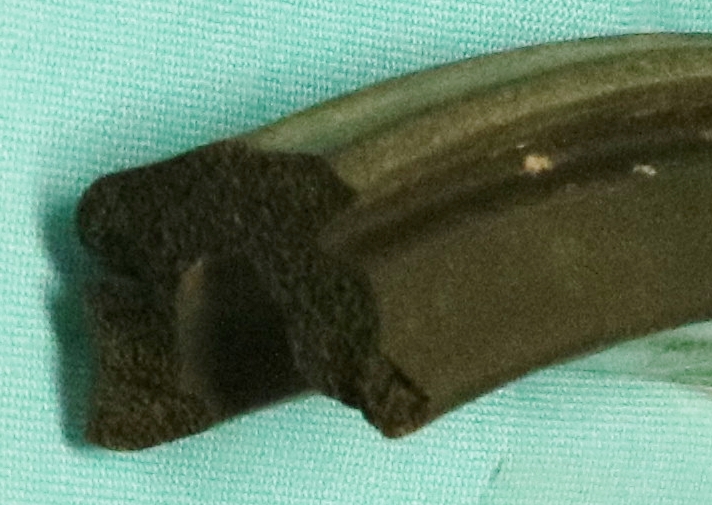 Roof Rail Weatherstrip for HT's - Over Rear Quarter glass weather strip - approx 28" needed per car. Sold by the foot