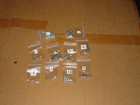 Exterior Screw kit -(63 screws)