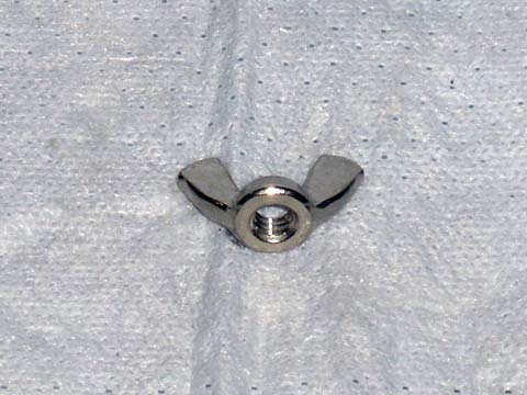 Air Cleaner Wing Nut 1966 and later models air cleaner nut. - 1/4" thread. Reproduction