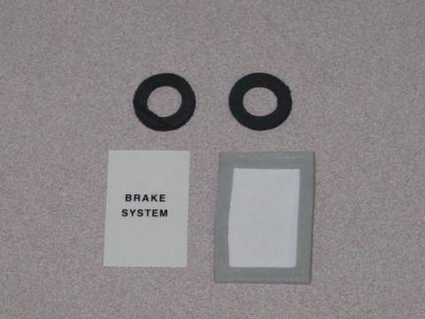 Brake Lens Lettering Kit - Complete Kit with lettering, gaskets, lenses and instructions.
