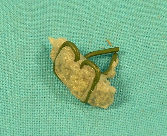 Wire Molding Clip.  Has many applications but also found to be correct for 1964-65 Valiant Convertible lower front windshield molding.