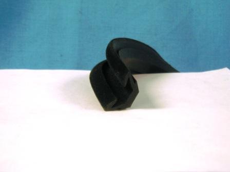 96" Flocked all rubber door channel. <b>Sedans</b>. - 96" length. 31/64" Tall by 3/16" channel gap. and 27/64" wide