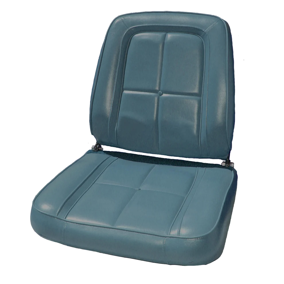 Seat Upholstery, Front Buckets, pair (Bison grain inserts and skirts)